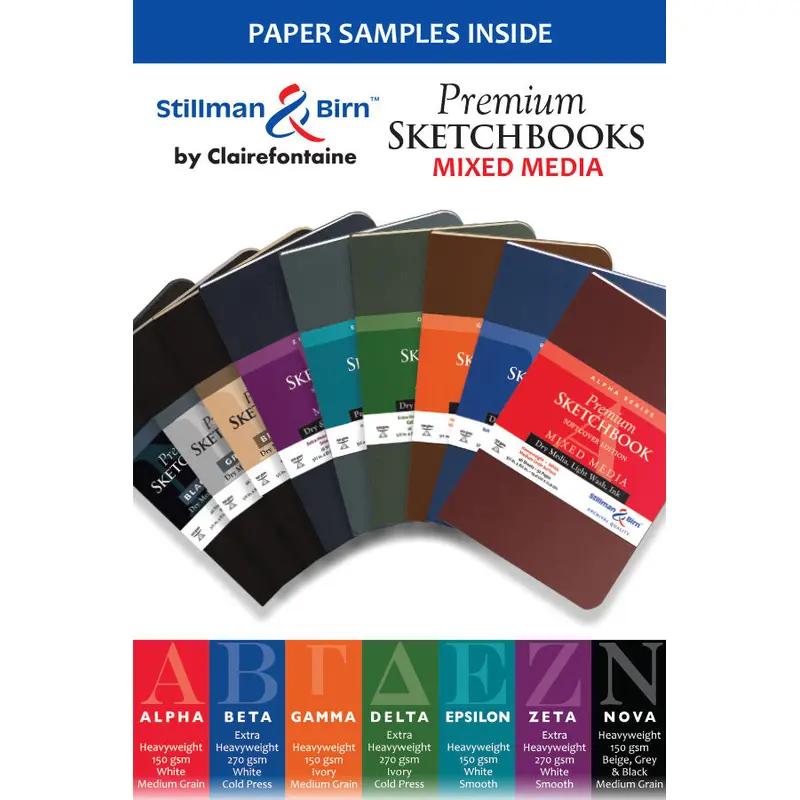 Stillman & Birn (clairefontaine) Paper Sampler 4x6" Sheets