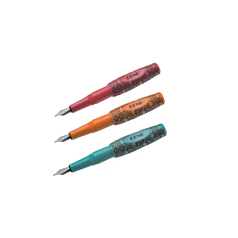 BENU Pixie Jolly Roger Fountain Pen Vintage Set