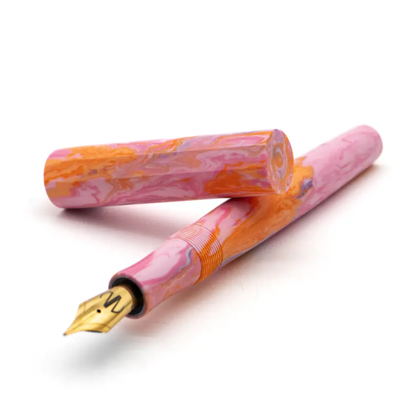 Vanness x Newton Pens Pink Swirl- Pinnacle Small