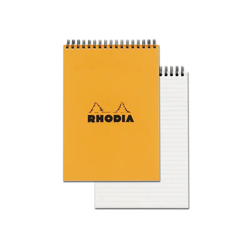 Rhodia #16 Orange Top Wirebound Notepad
