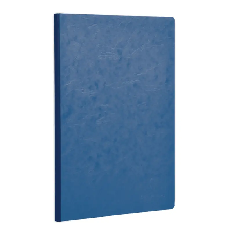 Clairefontaine Basics A4 Side Clothbound Notebook- Blue, Lined