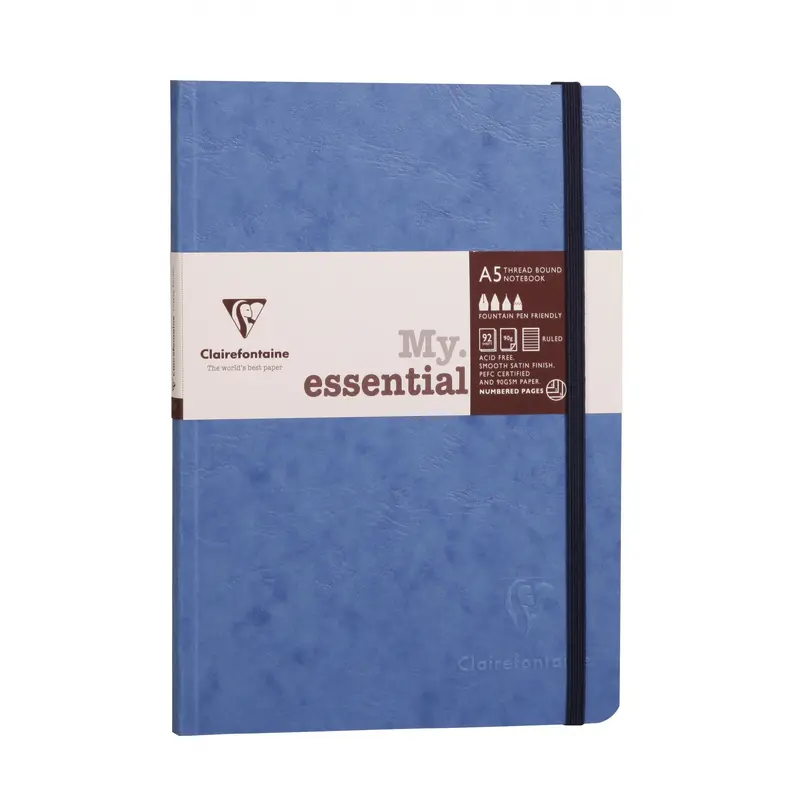 Clairefontaine My Essential A5 Notebook- Blue