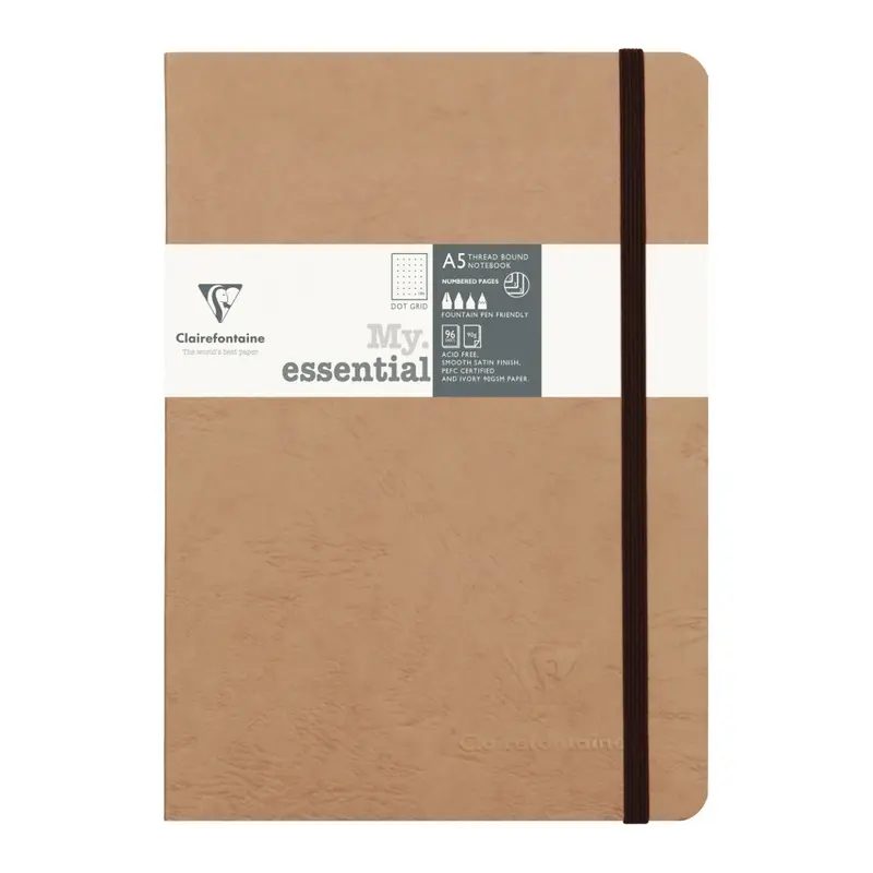 Clairefontaine My Essential A5 Notebook- Tan