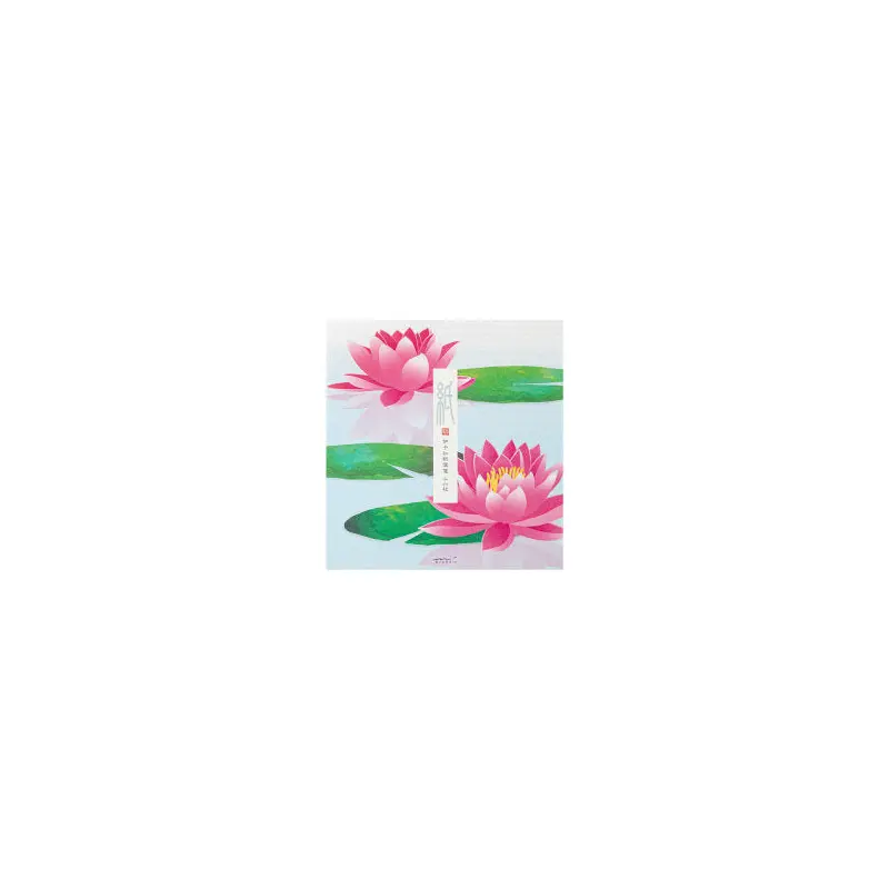 Midori Letter Pad 175 Silk Printing Water Lily Reflection