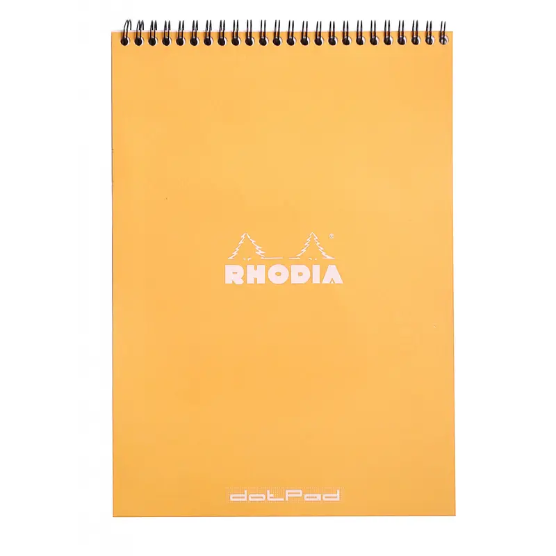 Rhodia #18 Orange Top Wirebound Dot Pad