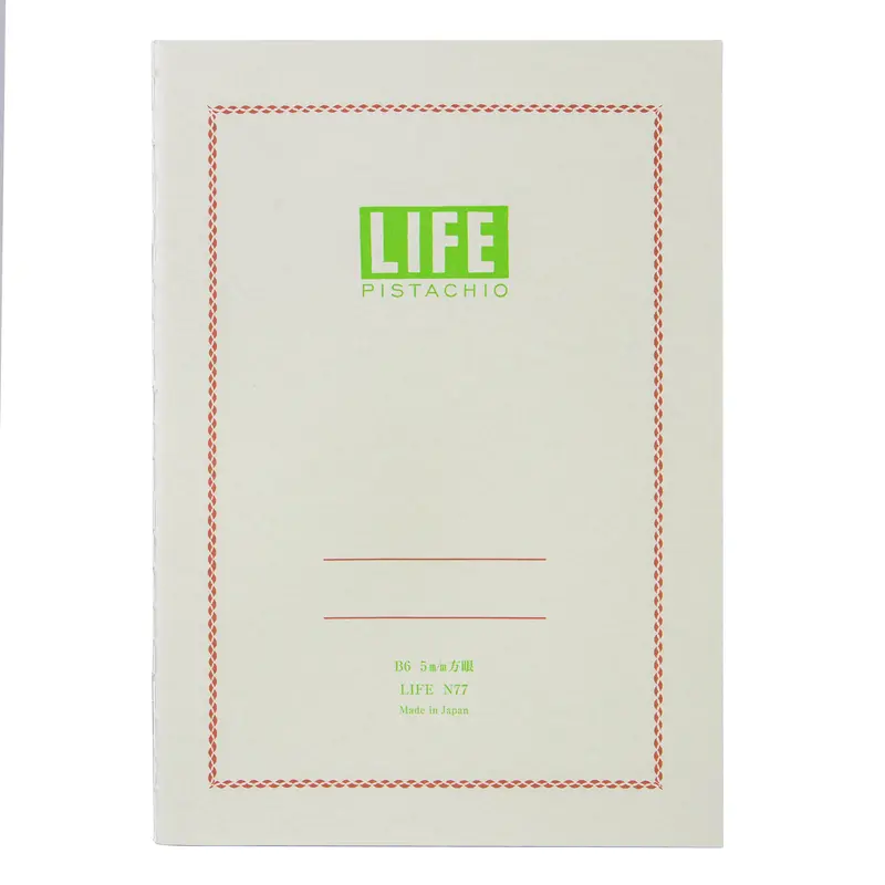 Life Stationery Pistachio Note B6 Side Bound Notebook