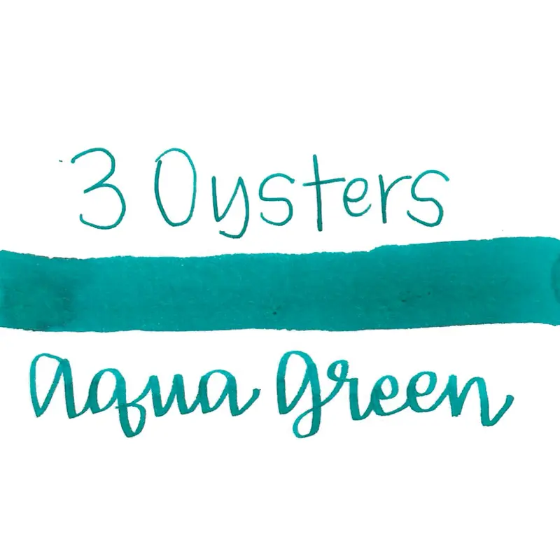 3 Oysters Ink - Delicious Aqua Green