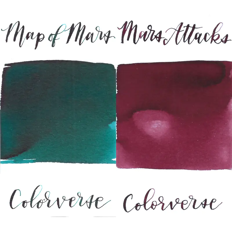 Colorverse 63 & 64 Map of Mars & Mars Attacks
