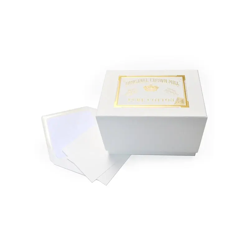 Original Crown Mill Pure Cotton Correspondence Presentation Box- 4" x 6"
