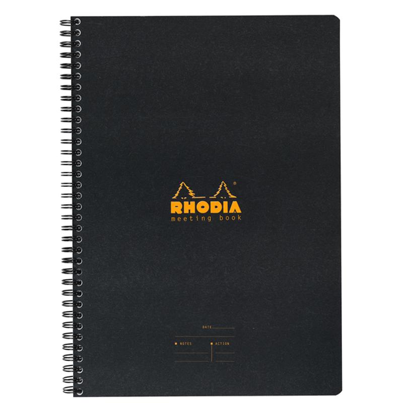 Rhodia A4 Meeting Book- Black