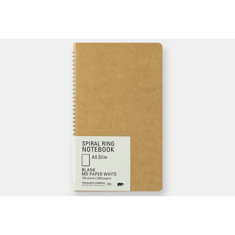 TRAVELER'S COMPANY A5 Slim Spiral Ring Notebook - Blank