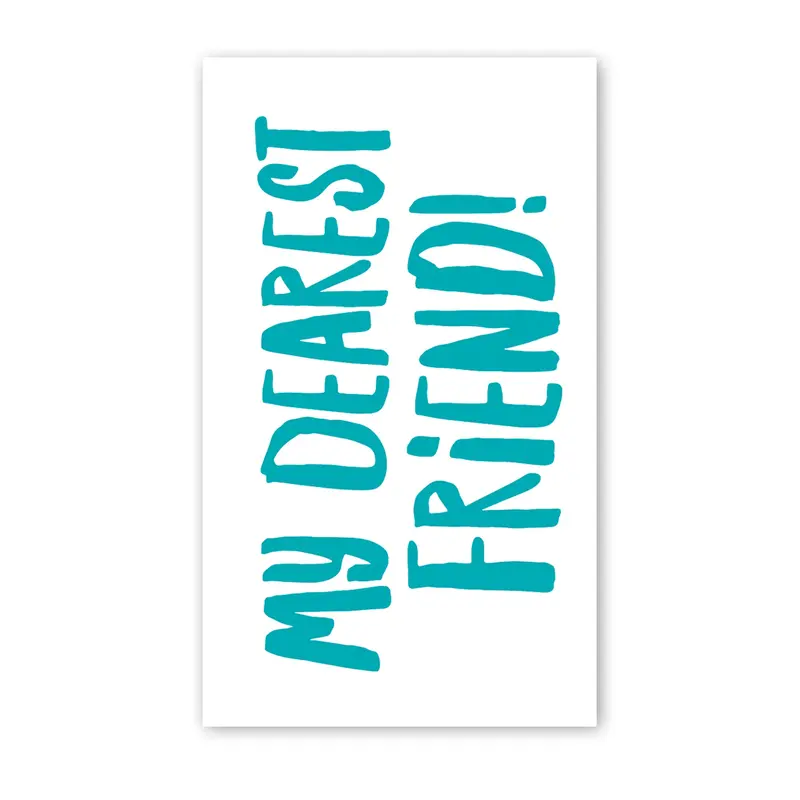 Rock Scissor Paper Mini Card - My Dearest Friend