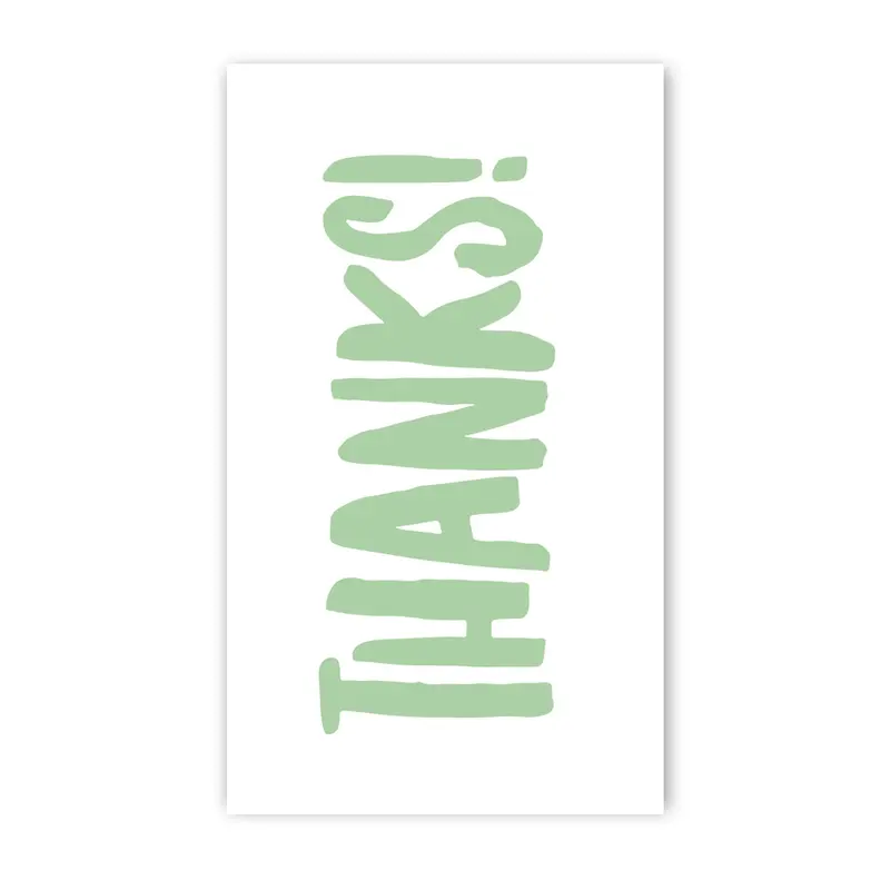 Rock Scissor Paper Mini Card - Thanks