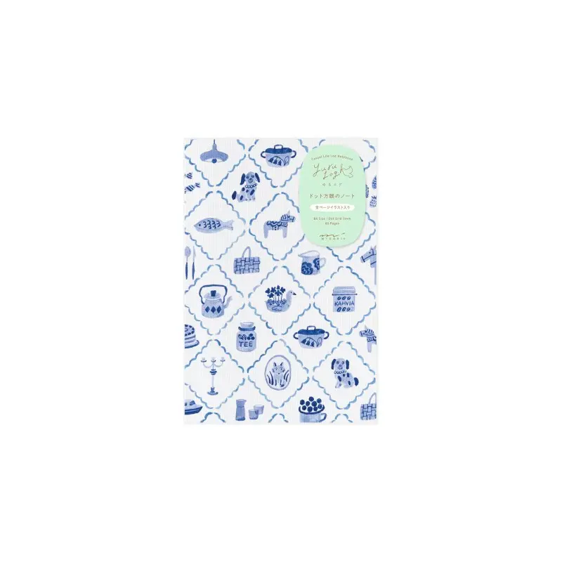 Midori Yuru Log Notebook B6 - Blue Nordic