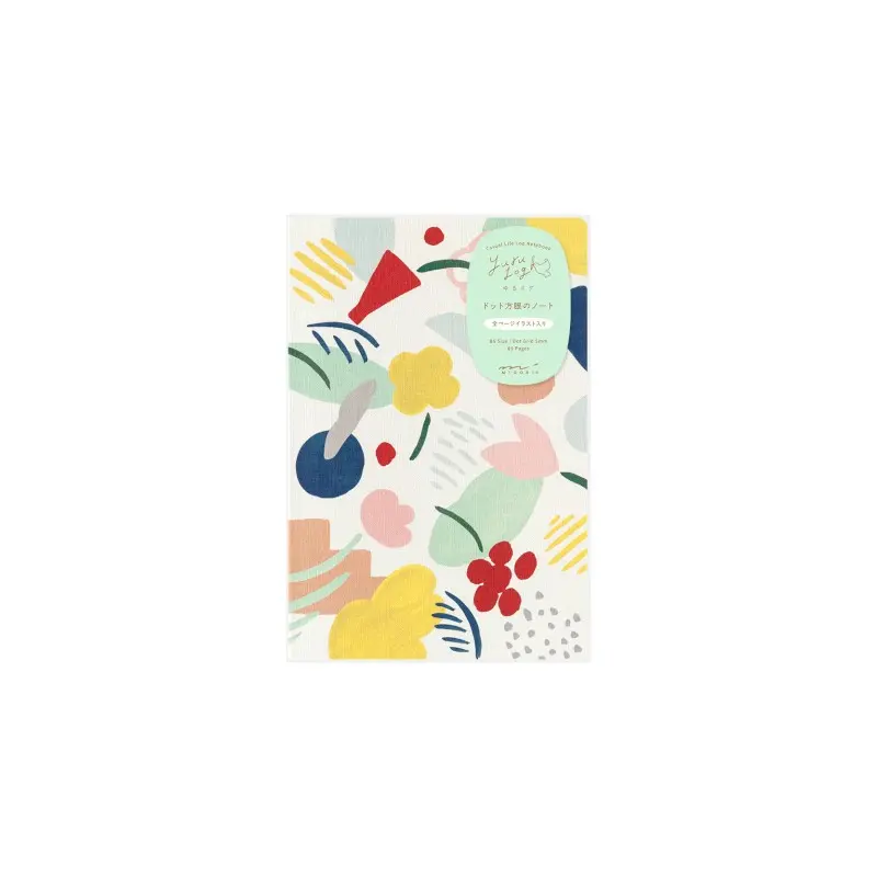 Midori Yuru Log Notebook B6 - Motif Textile