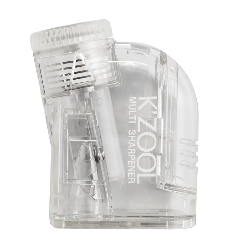 K'zool Sharpener Adjustable Lead Length Pencil Sharpener -Clear