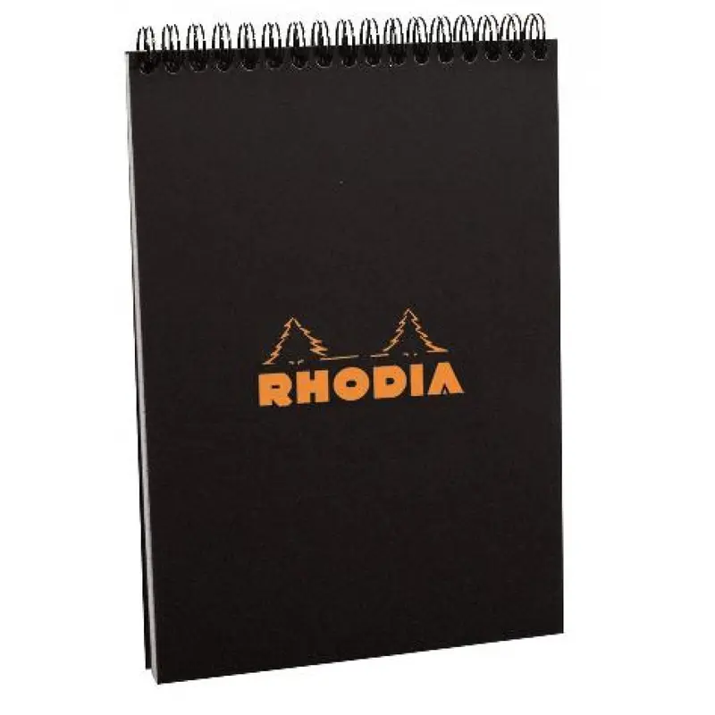 Rhodia #16 Black Top Wirebound Notepad