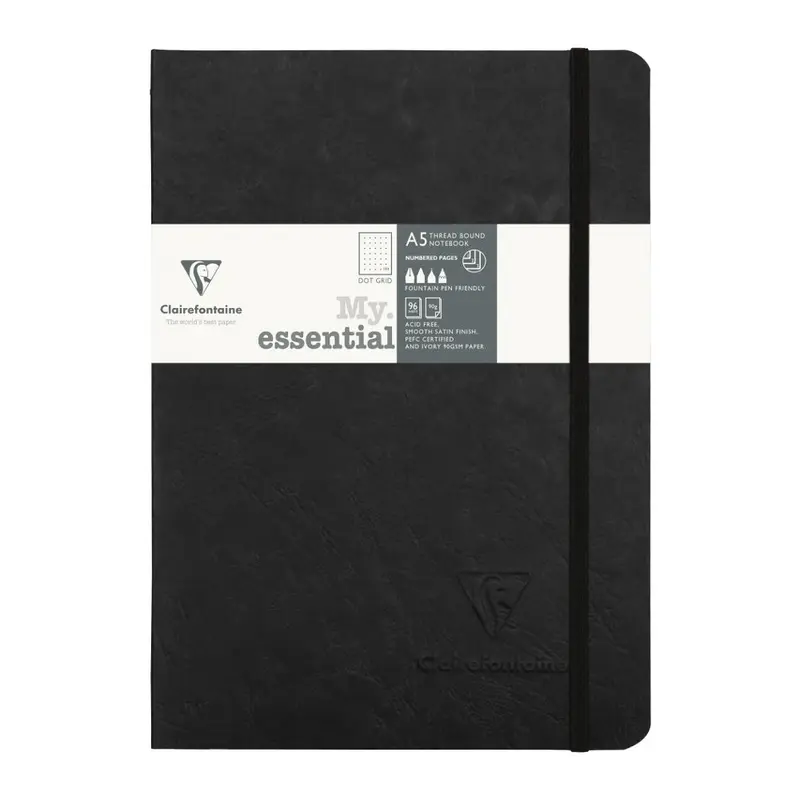 Clairefontaine My Essential A5 Notebook- Black