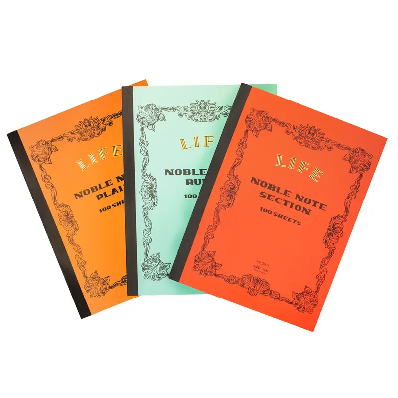 Life Stationery Noble Note A4 Side Bound Notebook