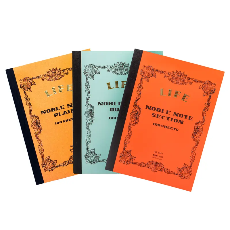 Life Stationery Noble Note A5 Side Bound Notebook
