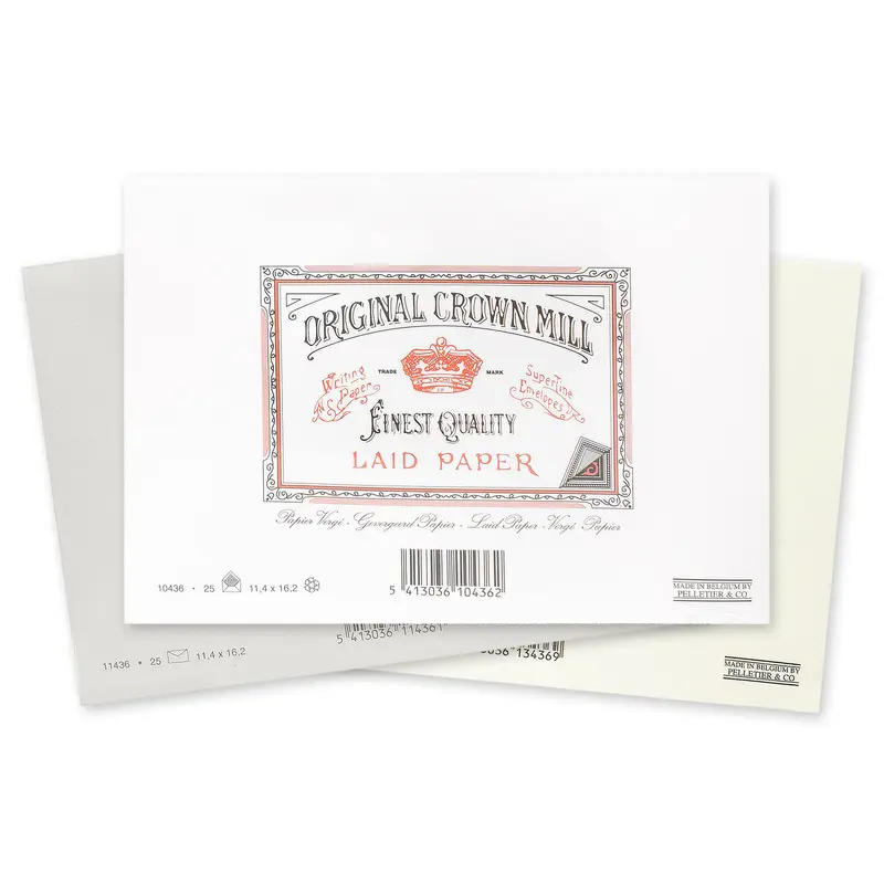Original Crown Mill #125 A5 Classic Laid Envelopes 25 pack
