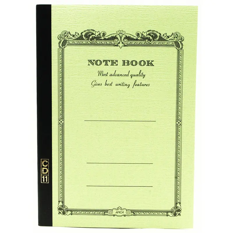 APICA CD A5 Notebook- Green 7mm Ruled