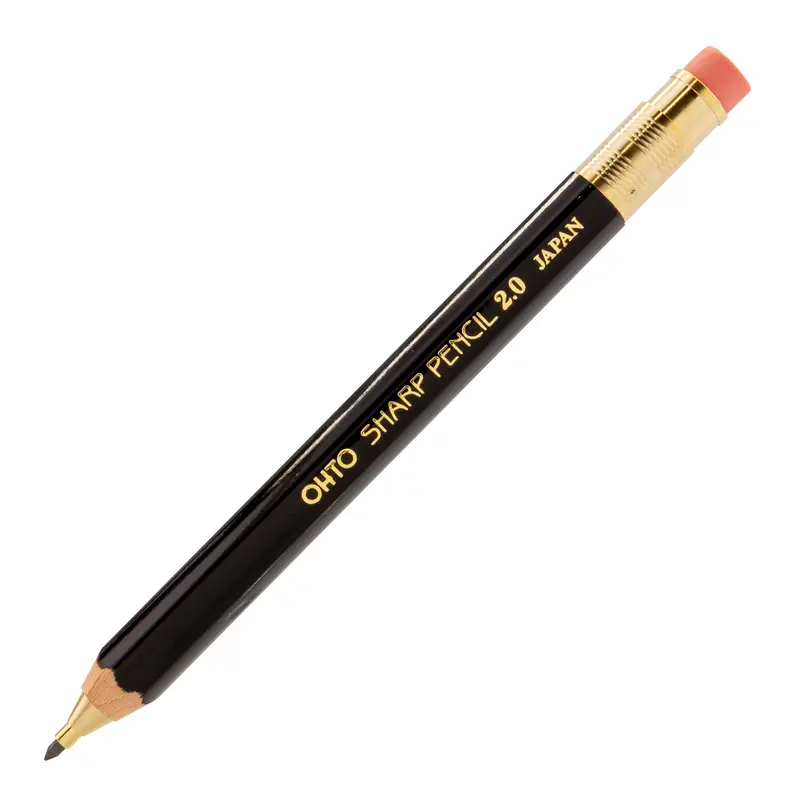OHTO Wooden 2mm Mechanical Pencil- Black