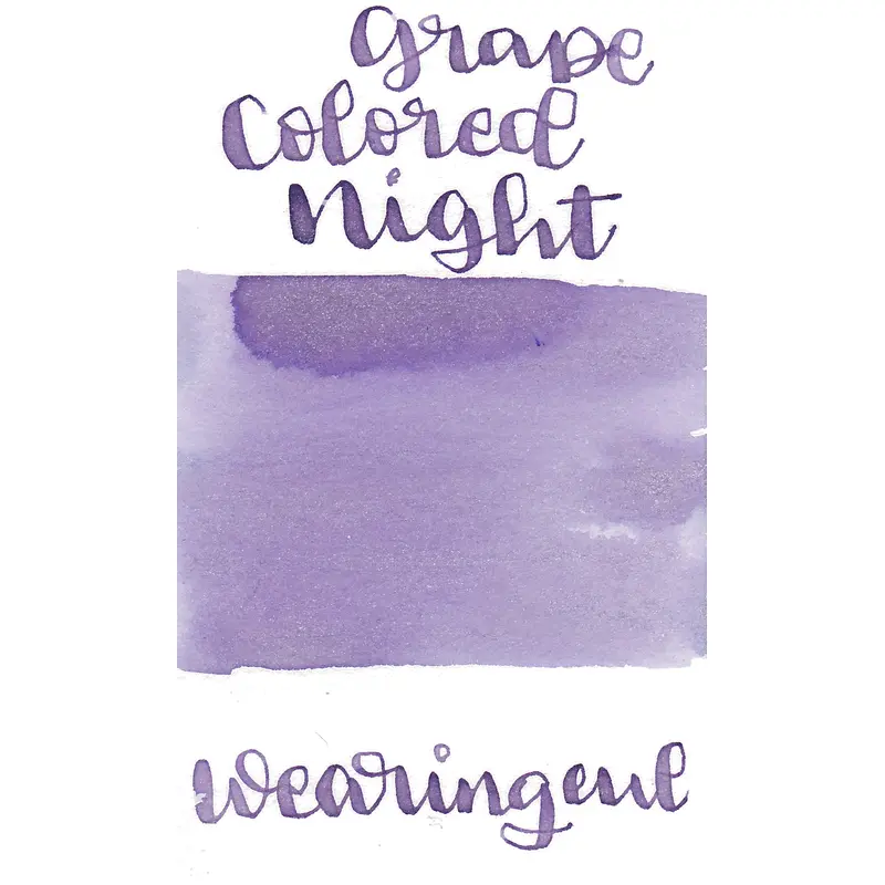 Wearingeul The Night Colored in Grape Ink