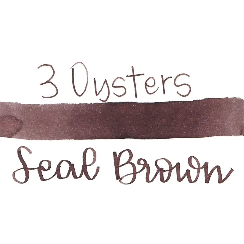 3 Oysters Ink - Delicious Seal Brown