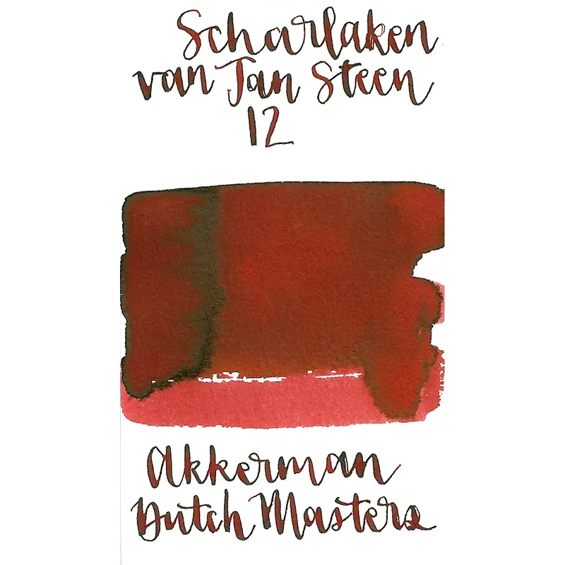 Akkerman Ink  Dutch Masters 12 Scharlaken "Scarlet" van Jan Steen