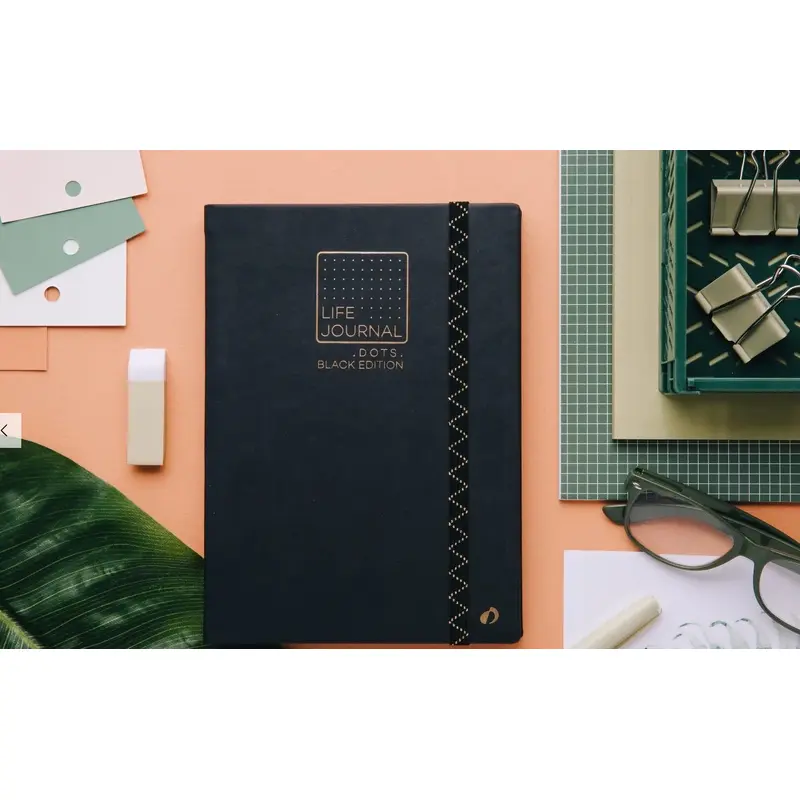 Quo Vadis - Life Journal - Dot Grid - Black Undated