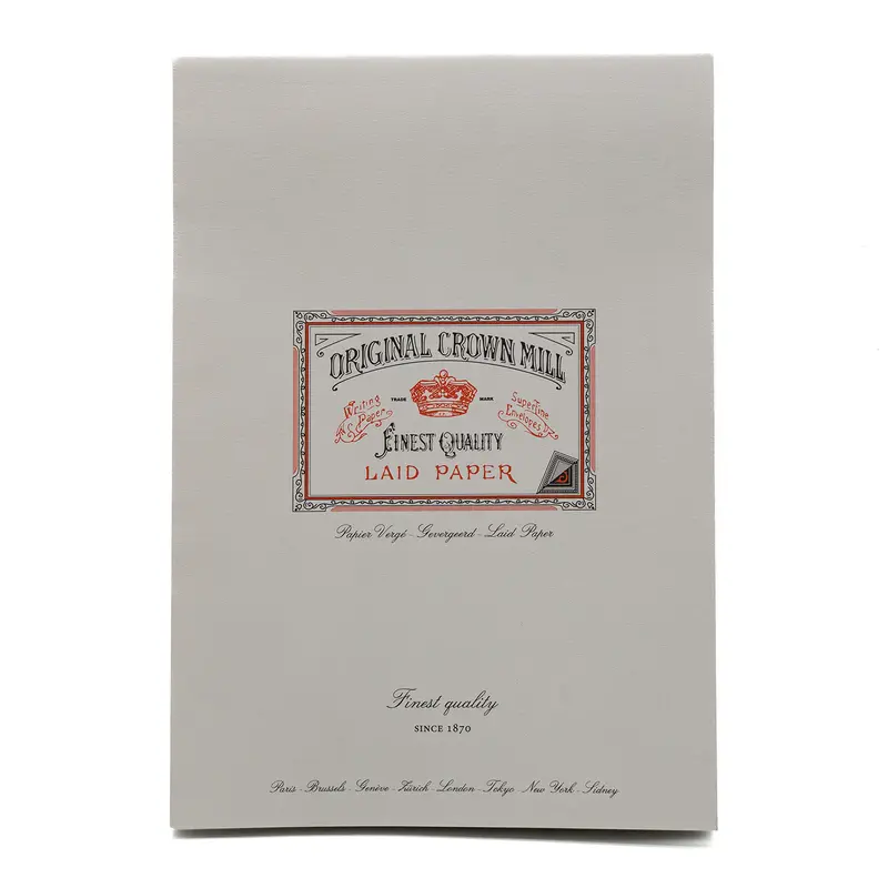 Original Crown Mill A4  Topbound Classic Laid Paper