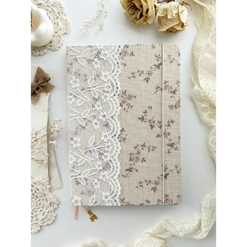 Leelajournals - Rose & Lace Notebook B5 Dot