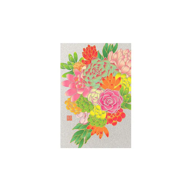 Midori -  Autumn Postcard Series Autumn Succulent Plants