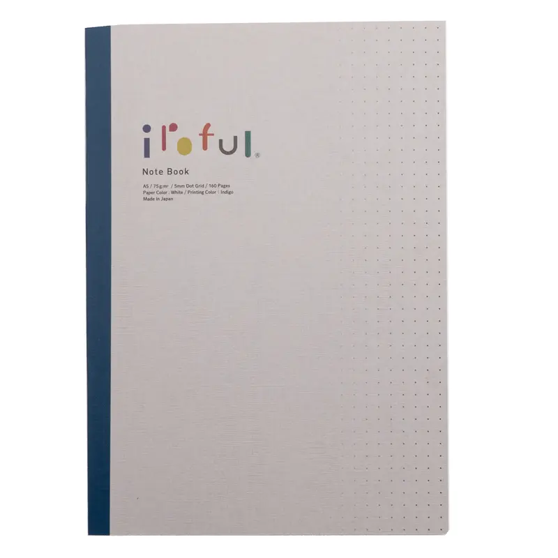 Iroful - A5 Soft Cover Notebook 5mm Dot Grid