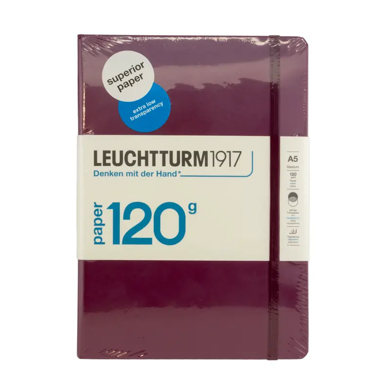 Leuchtturm A5 Medium Dotted Notebook - Port Red