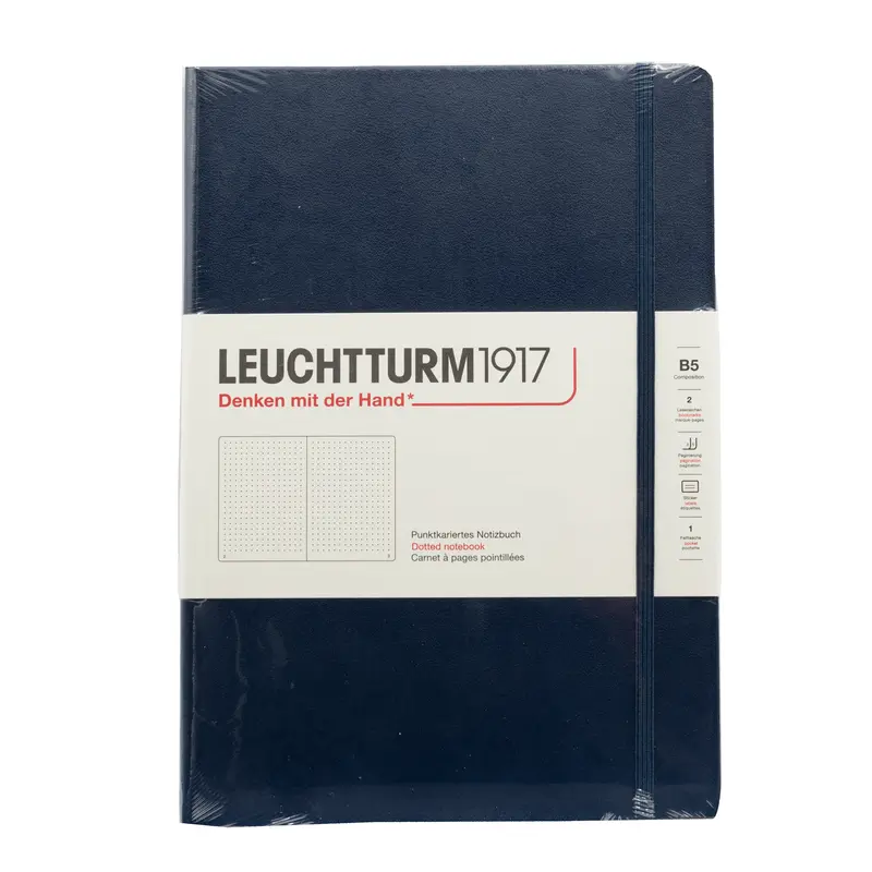 Leuchtturm1917 B5 Composition Hardcover Notebook - Navy