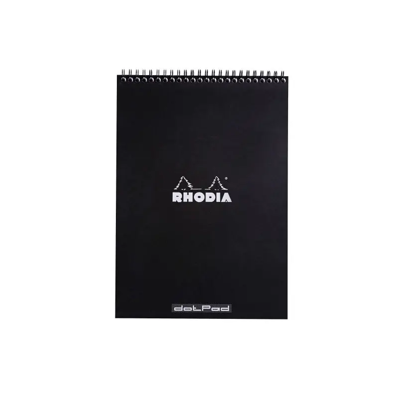 Rhodia #18 Black Top Wirebound Dot Pad