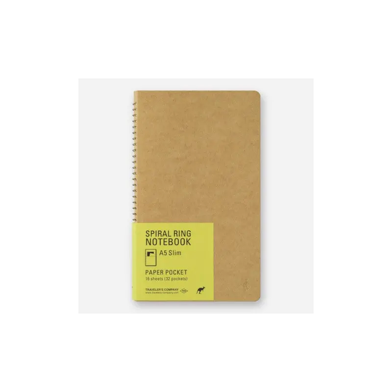 TRAVELER'S COMPANY A5 Slim Spiral Ring Paper Pocket