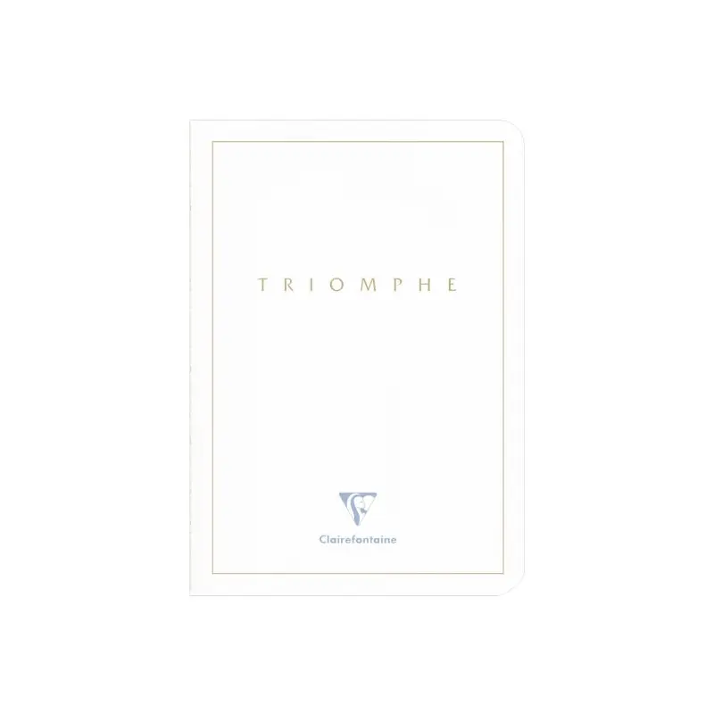 Clairefontaine Triomphe A5 Lined Notebook - White