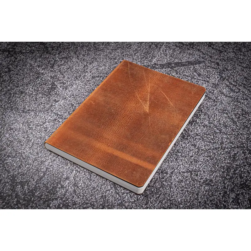 Galen Leather Co. Leather Notebook - Tomoe River Paper - A5 Crazy Horse Brown