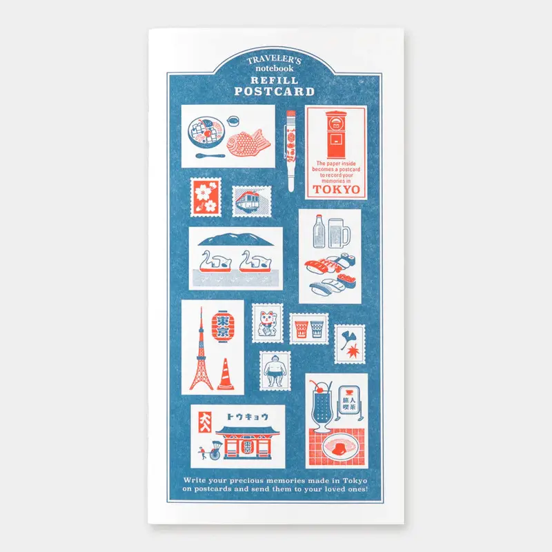 TRAVELER'S COMPANY Regular Sized Post Card TOKYO