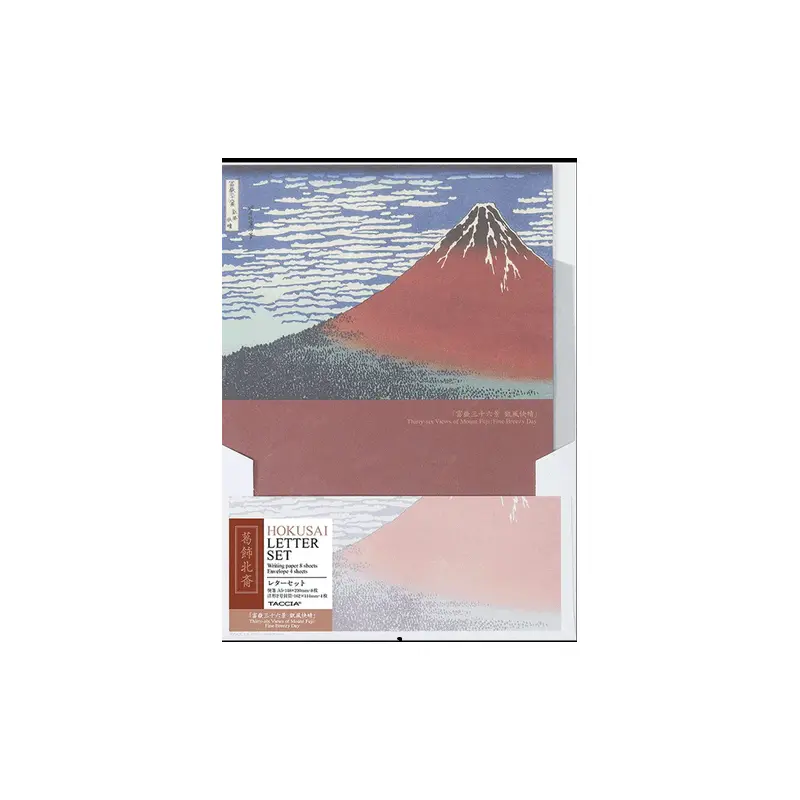 Taccia Ukiyo-e Letter Set - Hokusai Benitsuchi