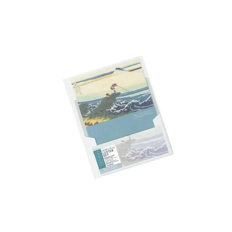 Taccia Ukiyo-e Letter Set - Hokusai Fukakihanada