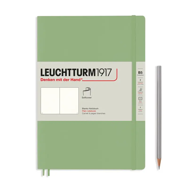 Leuchtturm1917 B5 Composition Softcover Notebook - Sage
