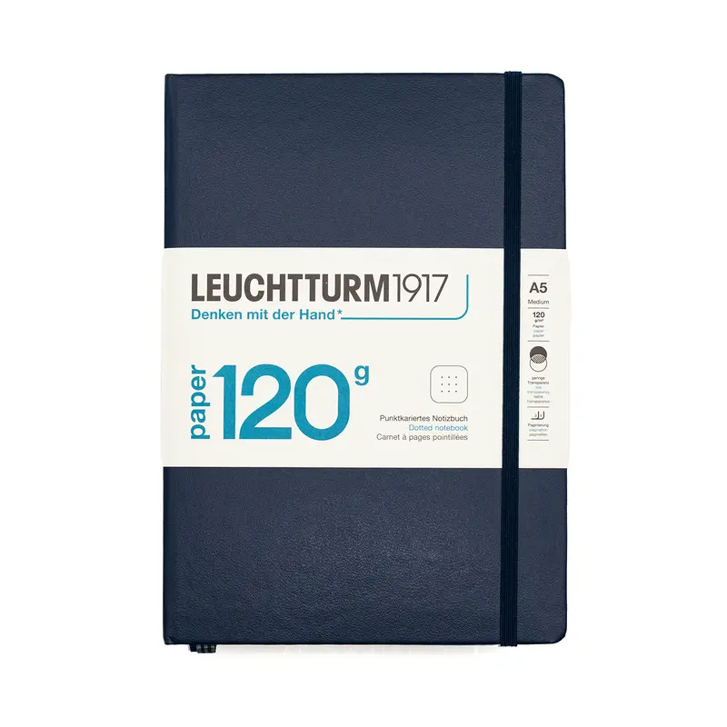 Leuchtturm A5 Medium Dotted Notebook - Navy
