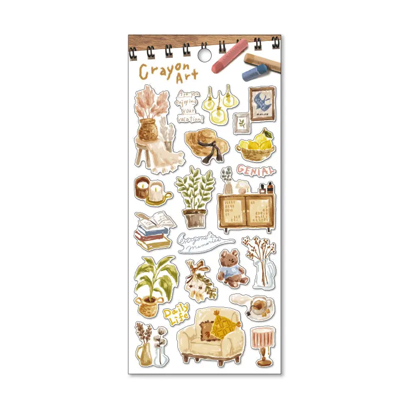 Mind Wave - Crayon Art Sticker Sheet - Interior