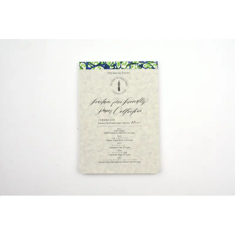 Yamamoto Paper - Fountain Pen Friendly Paper Collection - Vol. 1 Thin Paper - A5