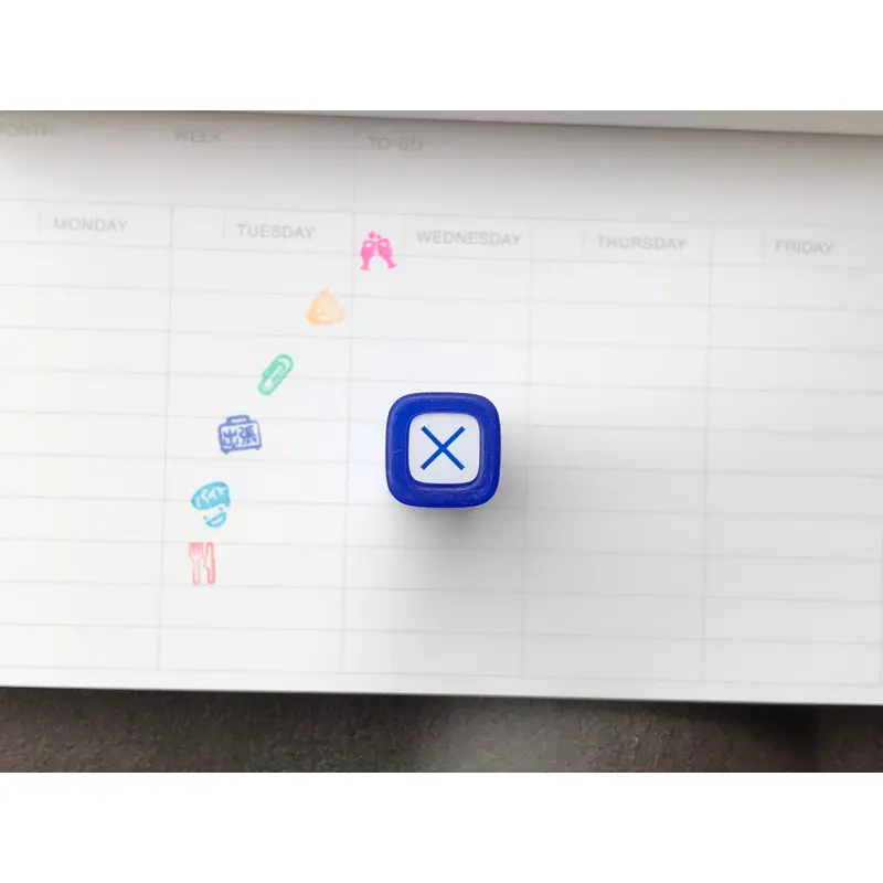 FriXion Erasable Stamp - Blue - Cross