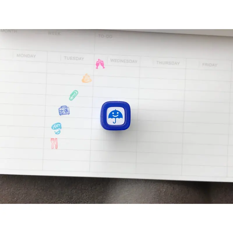 FriXion Erasable Stamp - Blue - Rain